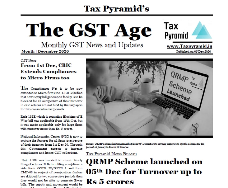 The GST Age E-Newspaper December 2020 Edition